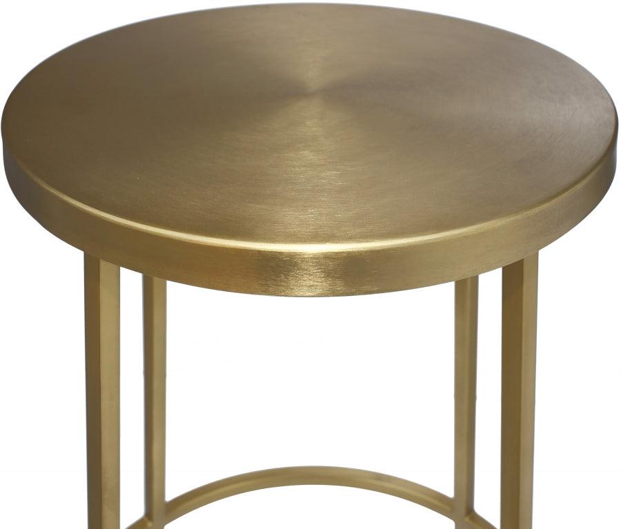 Meridian Furniture - Tyson Bar Stool Set Of 2 In Gold - 950Gold - ATL FURNITURE