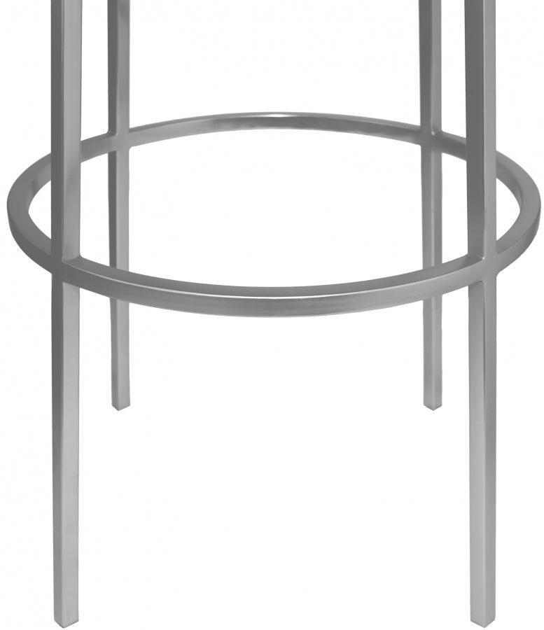 Meridian Furniture - Tyson Bar Stool Set Of 2 In Silver - 950Silver - ATL FURNITURE