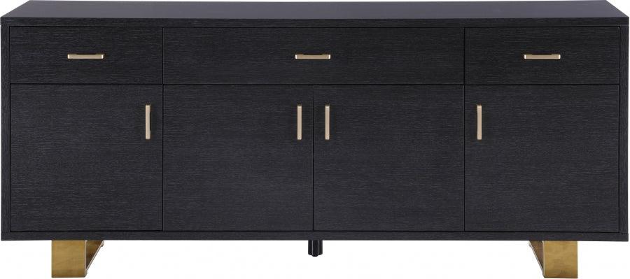 Meridian Furniture - Excel Sideboard-Buffet In Grey Oak Lacquer - 356 - ATL FURNITURE