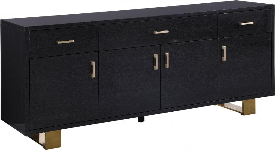 Meridian Furniture - Excel Sideboard-Buffet In Grey Oak Lacquer - 356 - ATL FURNITURE