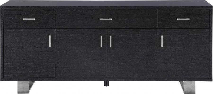 Meridian Furniture - Excel Sideboard-Buffet In Grey Oak Lacquer - 359 - ATL FURNITURE