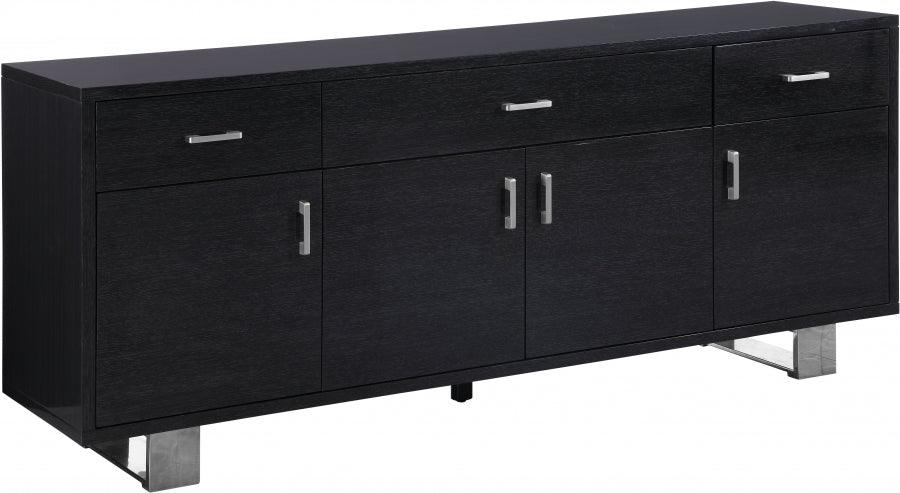 Meridian Furniture - Excel Sideboard-Buffet In Grey Oak Lacquer - 359 - ATL FURNITURE