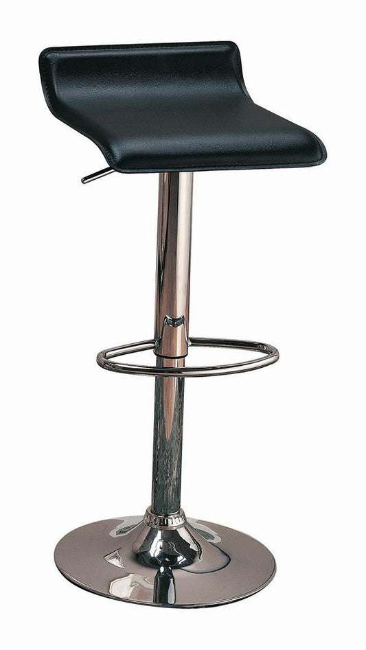 G120390 Contemporary Black Adjustable Bar Stool - ATL FURNITURE