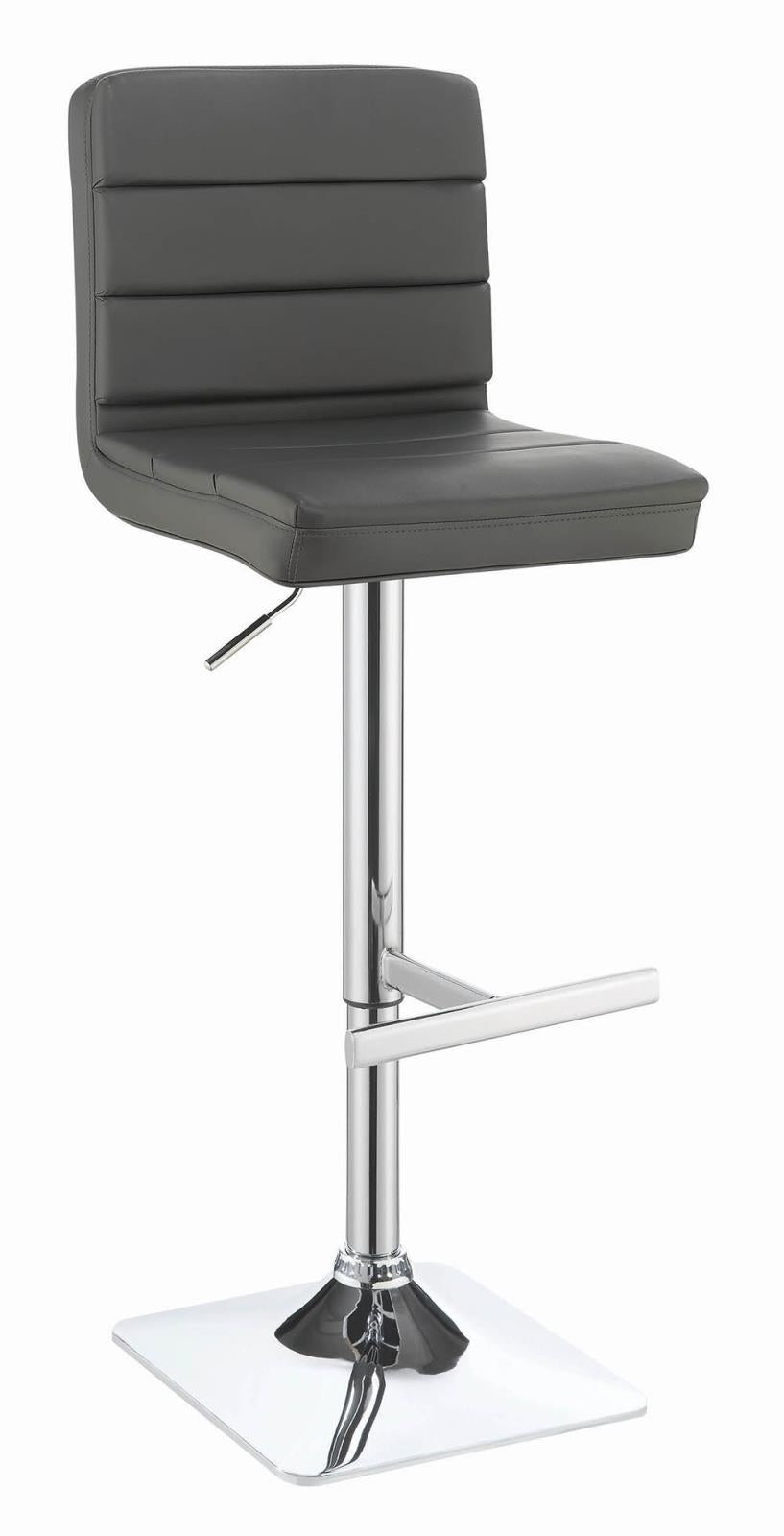 G120696 Contemporary Chrome Adjustable Bar Stool - ATL FURNITURE