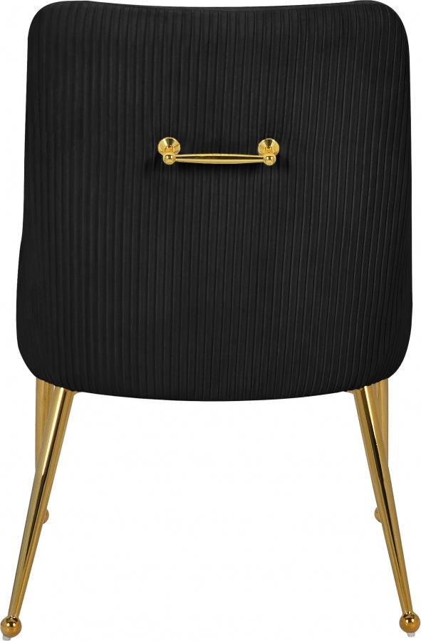 Ace Velvet Dining Chair Set Of 2 In Black - 855Black - ATL FURNITURE