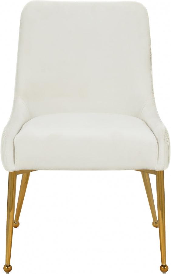 Ace Velvet Dining Chair Set Of 2 In Cream - 855Cream - ATL FURNITURE