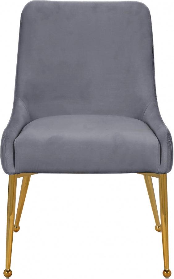 Ace Velvet Dining Chair Set Of 2 In Grey - 855Grey - ATL FURNITURE