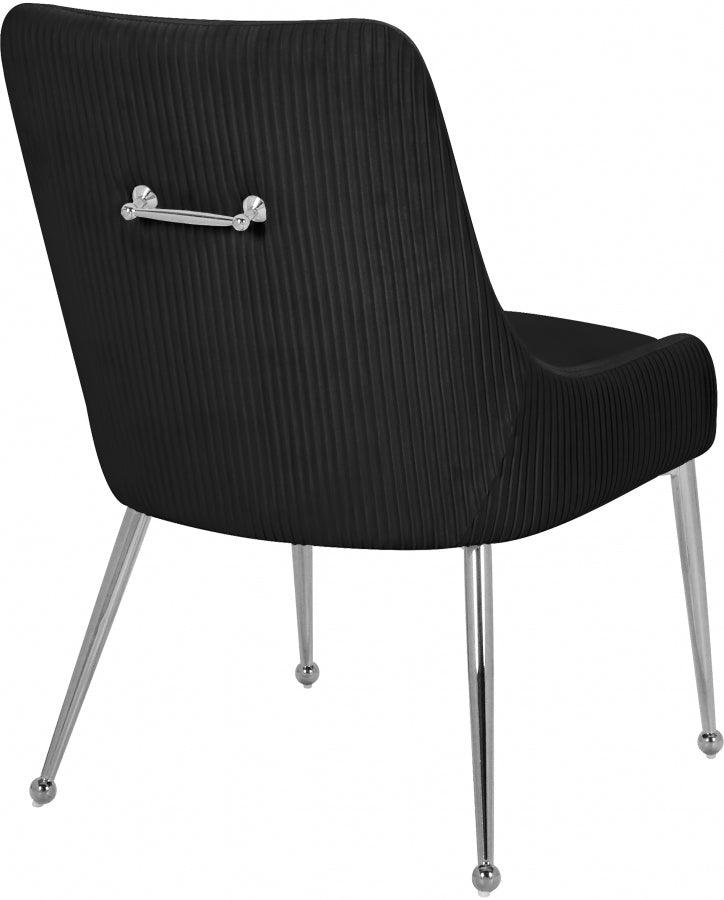 Ace Velvet Dining Chair Set Of 2 In Black - 856Black - ATL FURNITURE