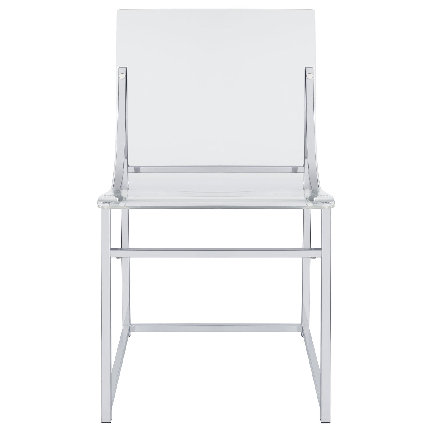Adino Acrylic Dining Side Chair Clear and Chrome (Set of 2)
