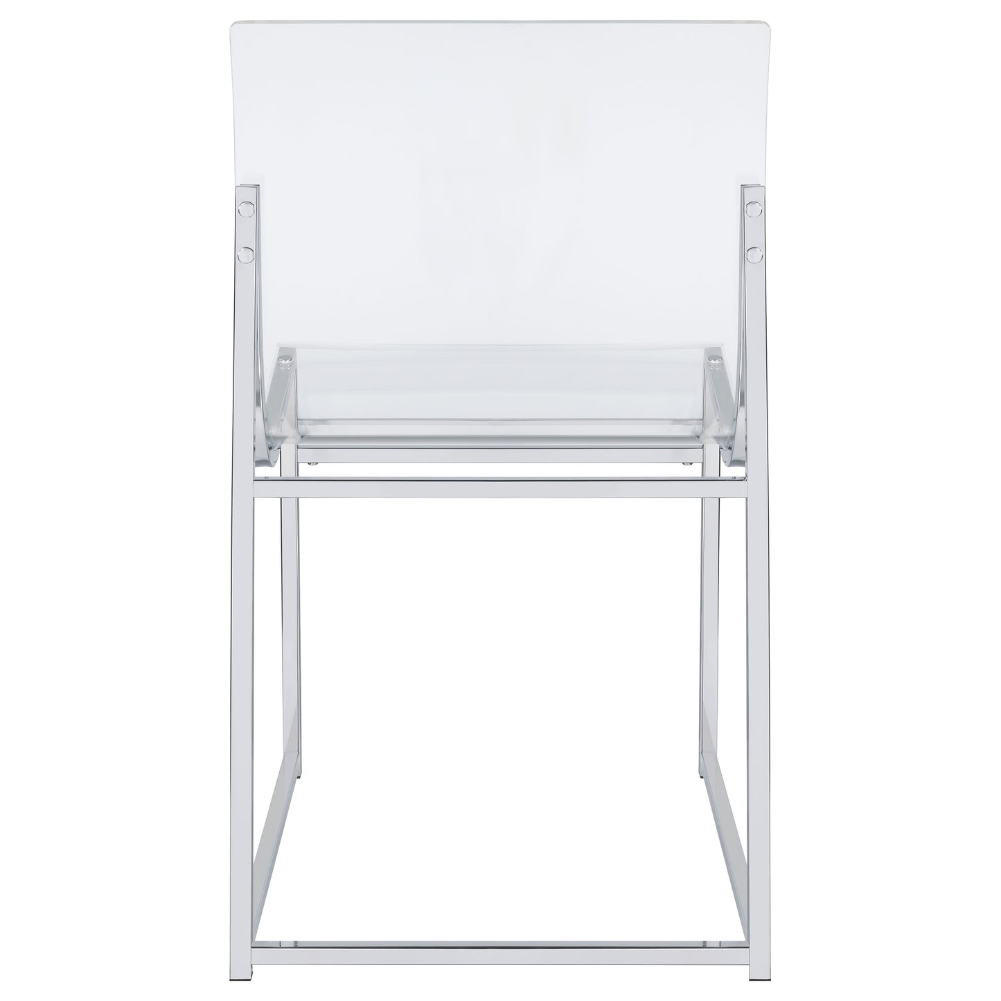 Adino Acrylic Dining Side Chair Clear and Chrome (Set of 2)