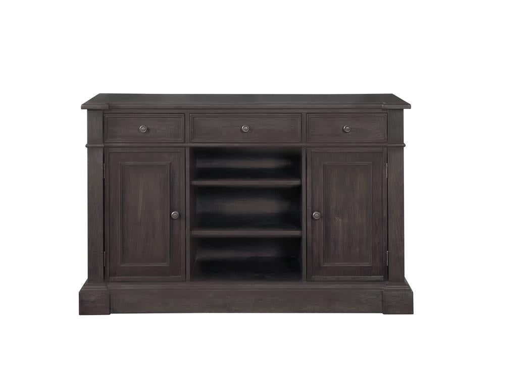 Phelps Traditional Antique Noir Server - ATL FURNITURE