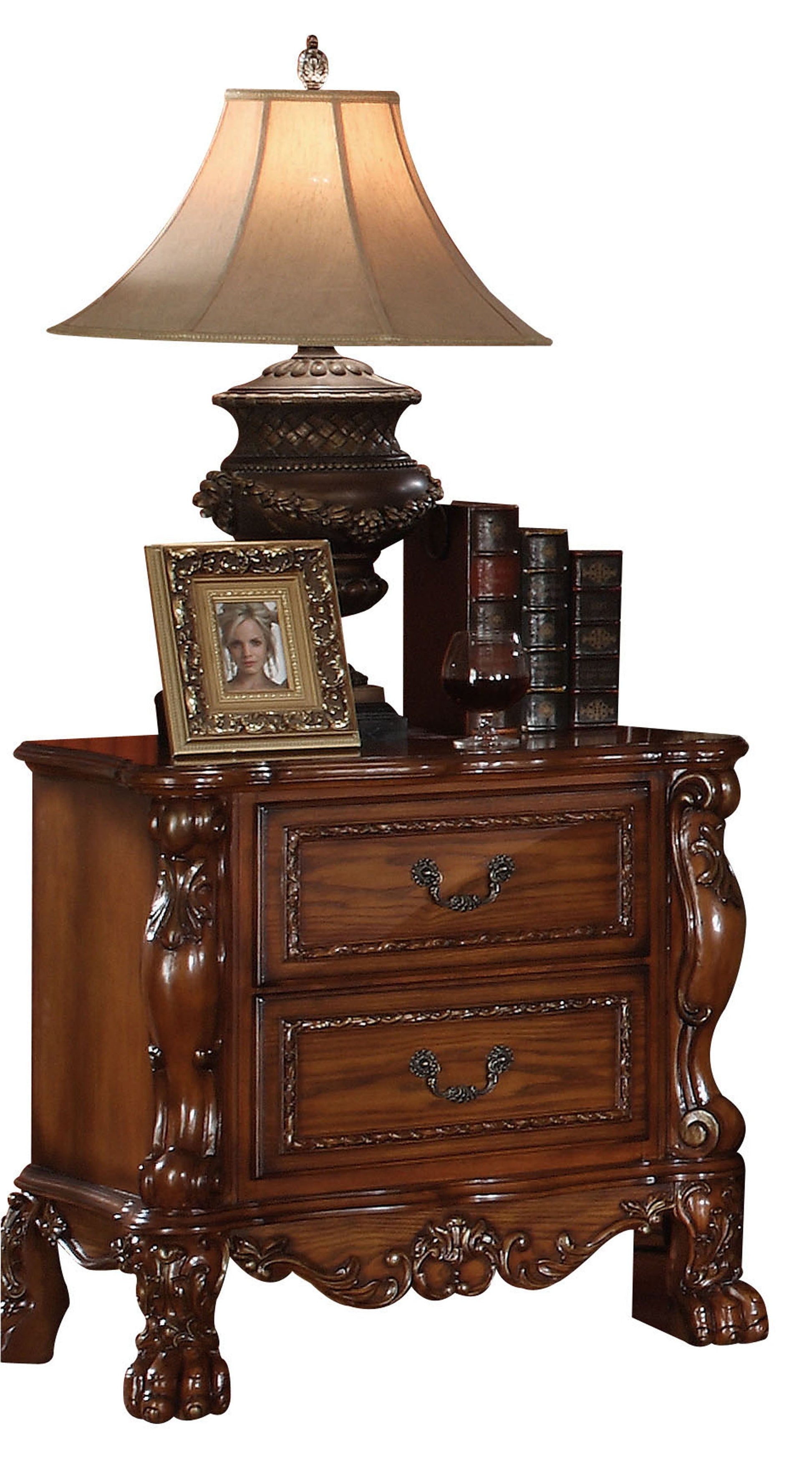 Dresden Cherry Oak Nightstand - ATL FURNITURE