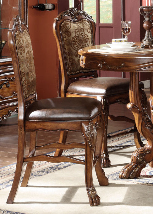 Acme Dresden Counter Height Dining Chairs in Brown Cherry Oak 12162 (Set of 2) - ATL FURNITURE