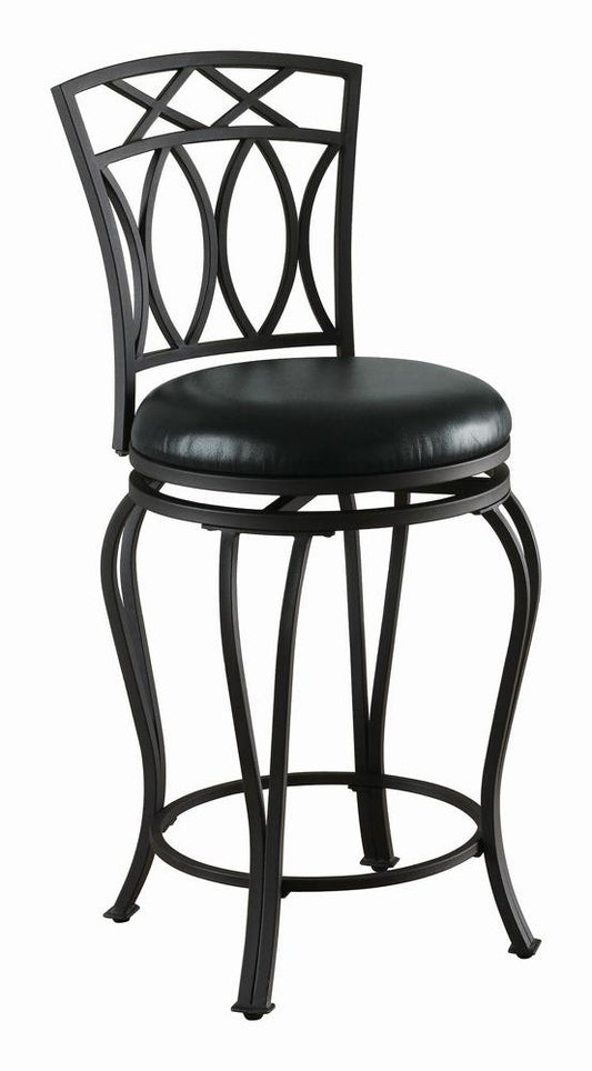 G122059 Casual Black Metal Counter Stool - ATL FURNITURE