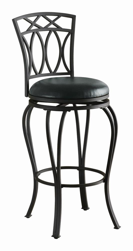 G122060 Casual Black Metal Bar Stool - ATL FURNITURE