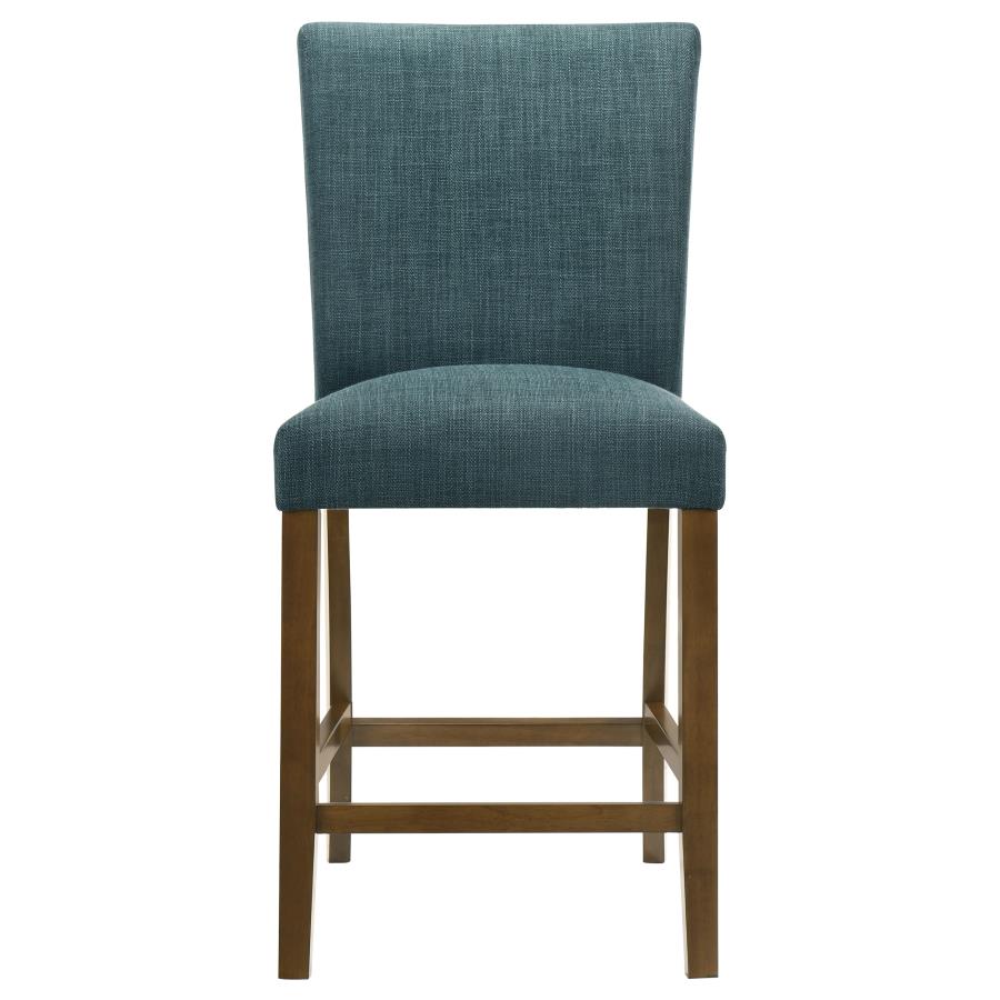 Paxton Upholstered Counter Height Dining Chair Teal Blue (Set Of 2)