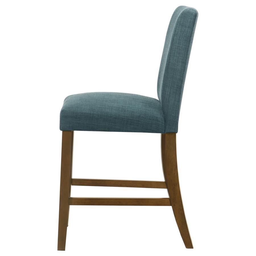 Paxton Upholstered Counter Height Dining Chair Teal Blue (Set Of 2)
