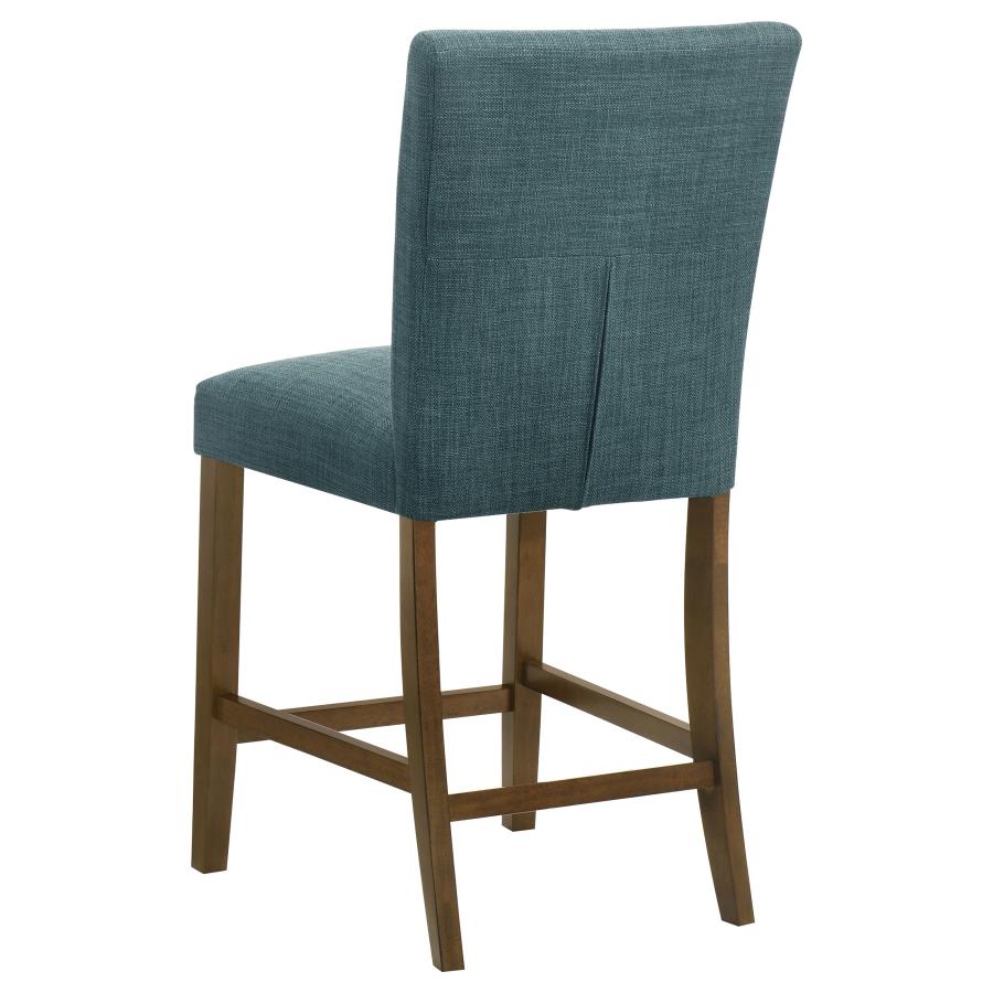 Paxton Upholstered Counter Height Dining Chair Teal Blue (Set Of 2)