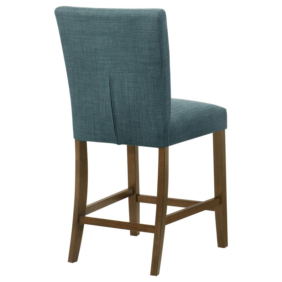 Paxton Upholstered Counter Height Dining Chair Teal Blue (Set Of 2)