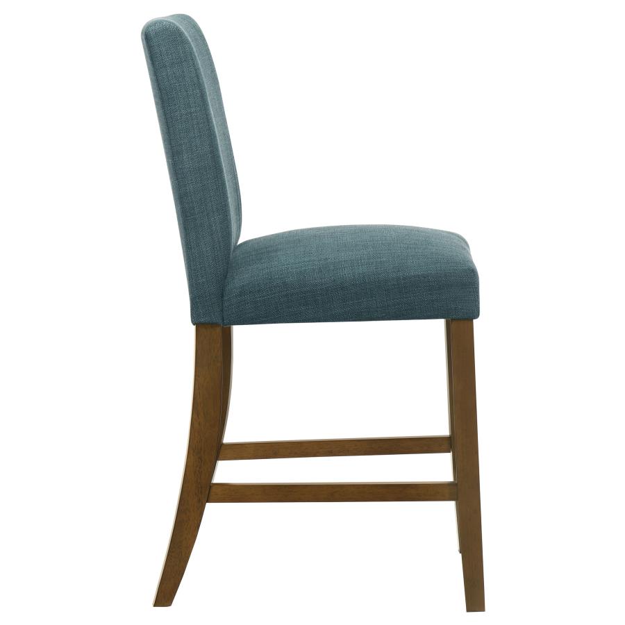Paxton Upholstered Counter Height Dining Chair Teal Blue (Set Of 2)