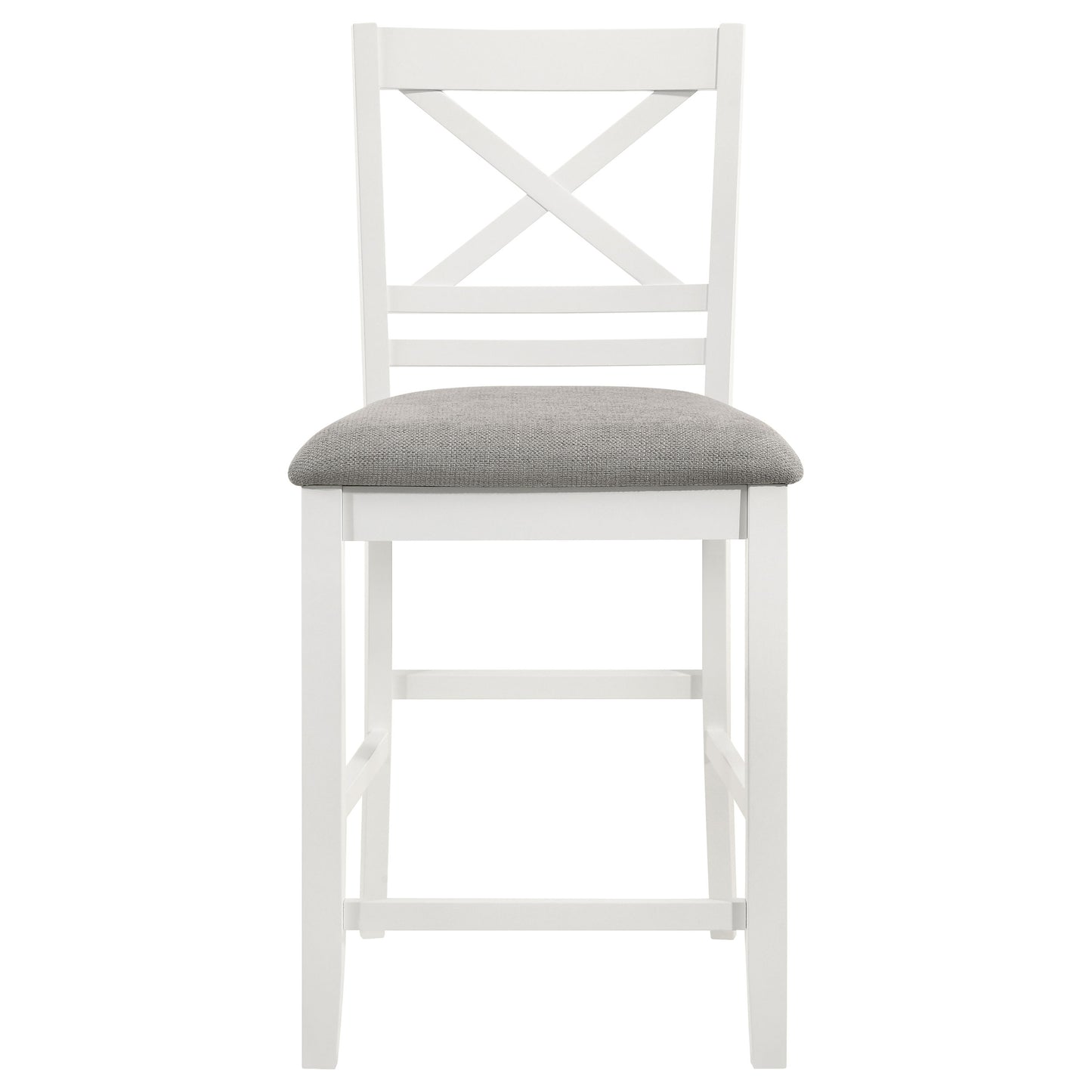 Hollis Rectangular Counter Height Dining Table Brown and White