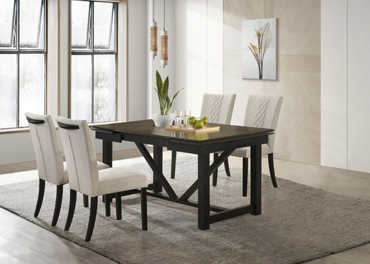 Malia Rectangular 87-inch Extension Leaf Dining Table Oak