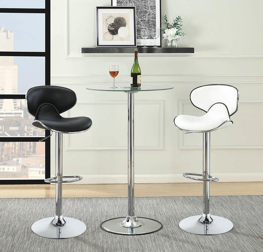 G122400 Contemporary Chrome LED Bar Table - ATL FURNITURE