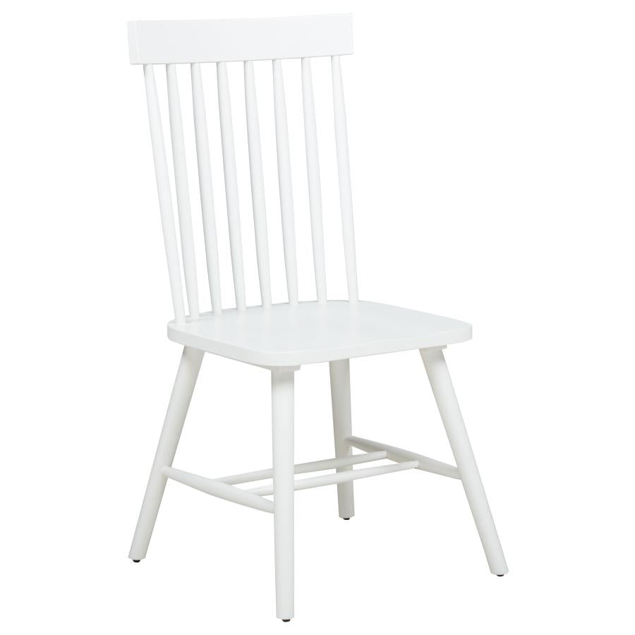 Andrews 5-Piece Round Dining Table Set Light Ash And White