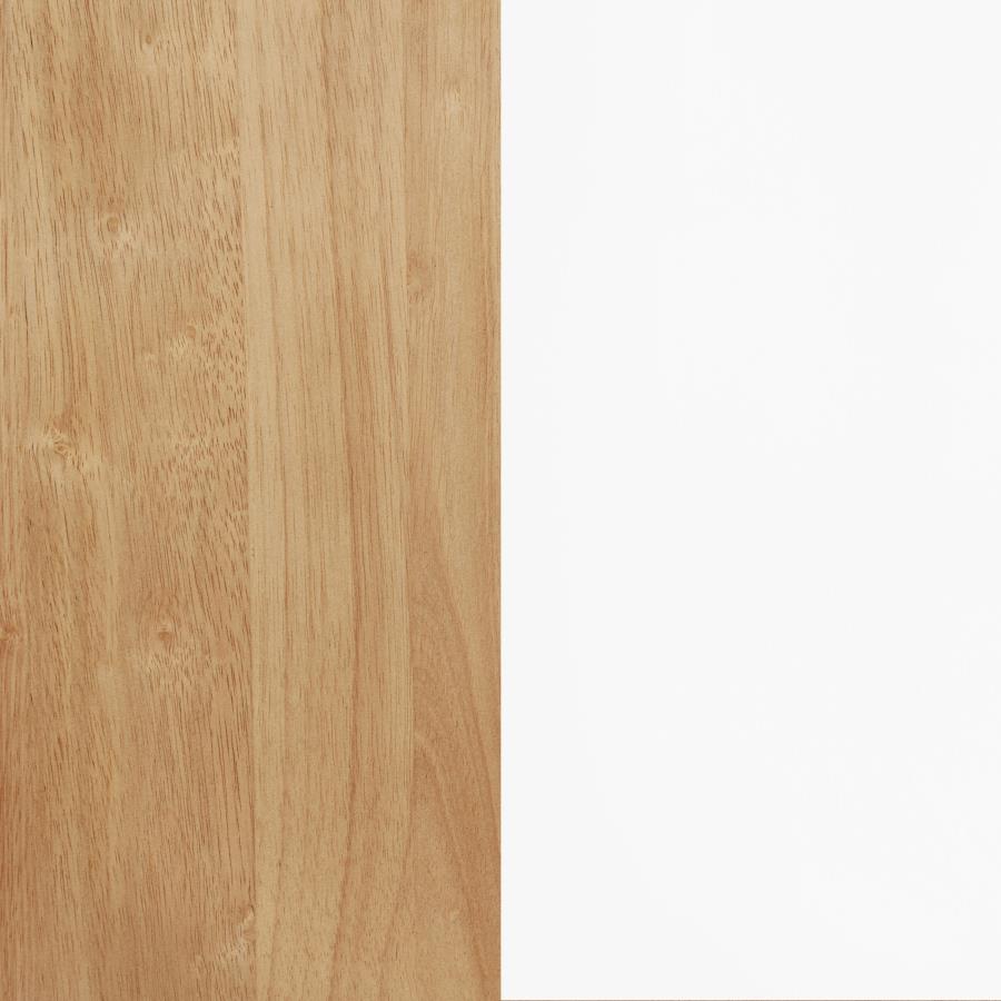 Andrews 66-Inch Rectangular Dining Table Light Ash And White