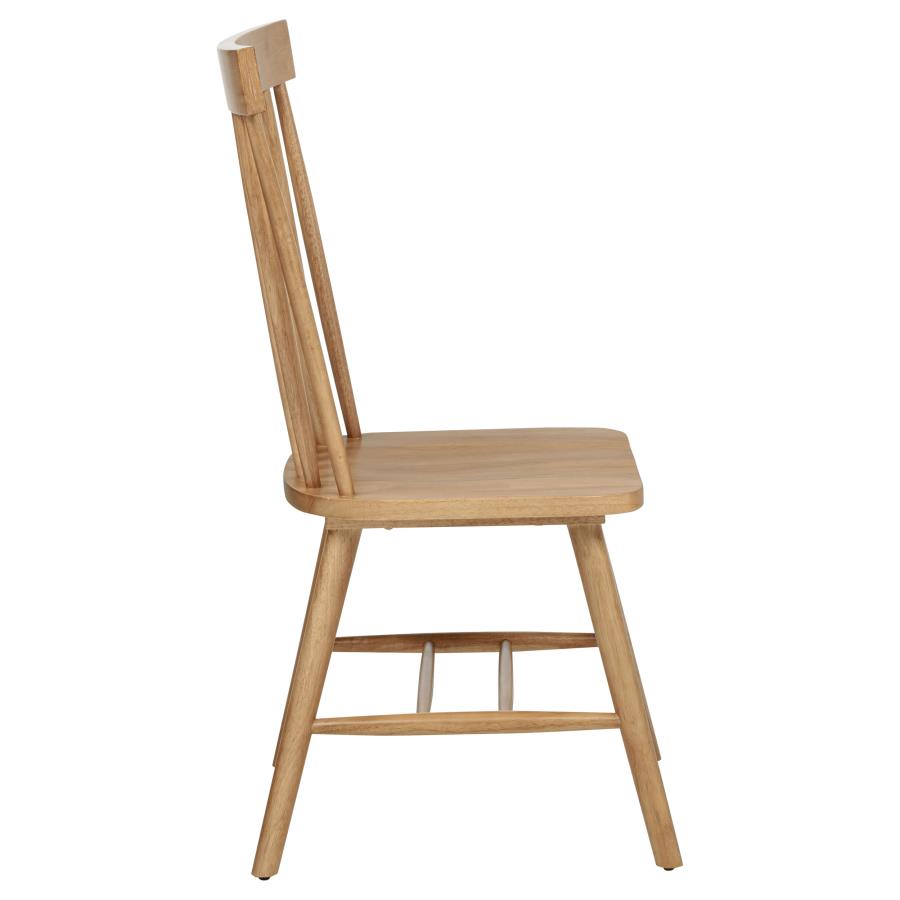 Andrews Windsor Spindle Back Dining Side Chair Light Ash (Set Of 2)