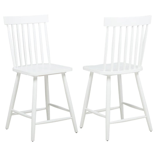 Andrews Windsor Counter Height Dining Side Chair White (Set Of 2)