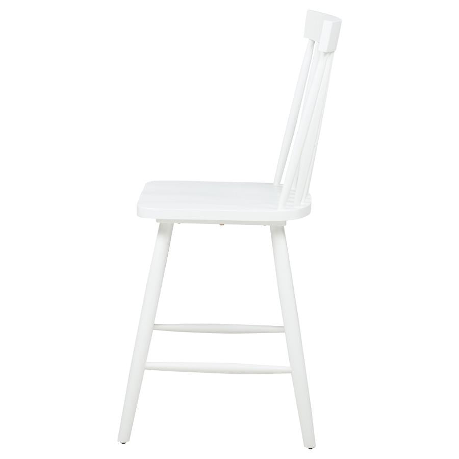 Andrews Windsor Counter Height Dining Side Chair White (Set Of 2)