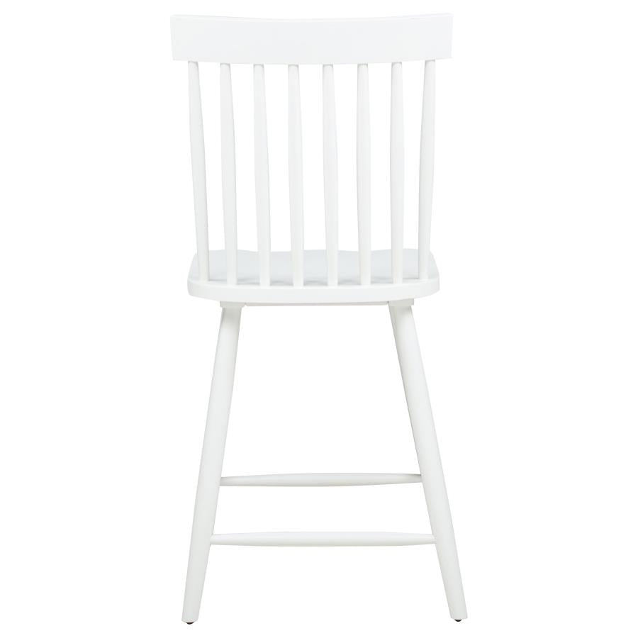Andrews Windsor Counter Height Dining Side Chair White (Set Of 2)
