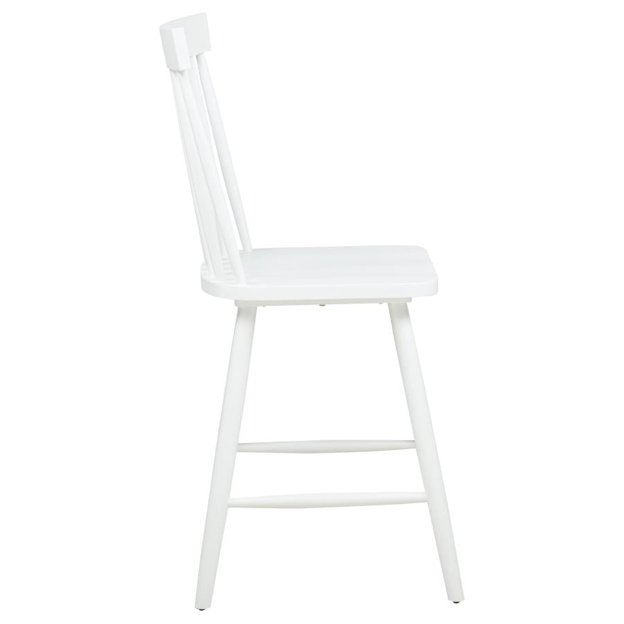 Andrews Windsor Counter Height Dining Side Chair White (Set Of 2)
