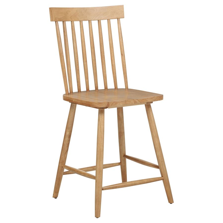 Andrews Windsor Counter Height Dining Side Chair Light Ash (Set Of 2)