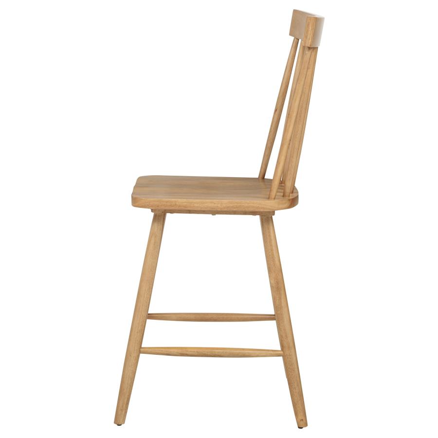 Andrews Windsor Counter Height Dining Side Chair Light Ash (Set Of 2)