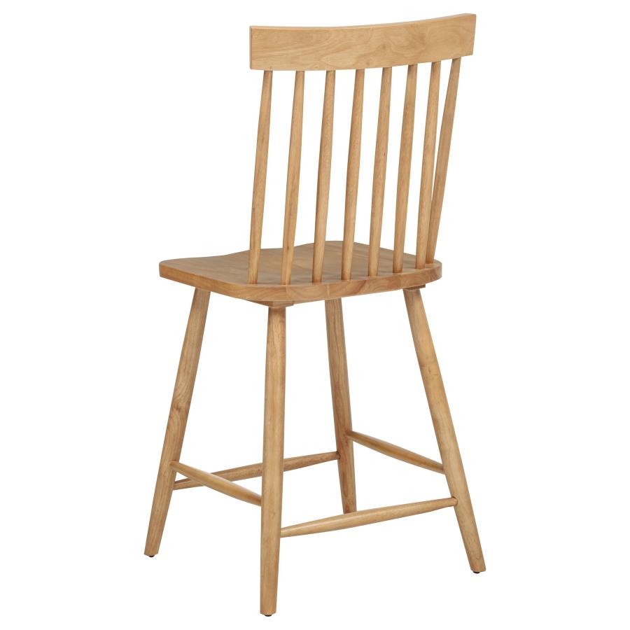Andrews Windsor Counter Height Dining Side Chair Light Ash (Set Of 2)