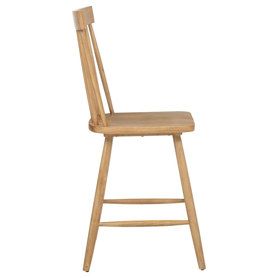 Andrews Windsor Counter Height Dining Side Chair Light Ash (Set Of 2)