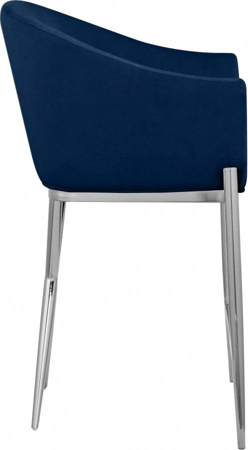 Meridian Furniture - Xavier Counter Stool Set Of 2 In Navy - 866Navy-C - ATL FURNITURE