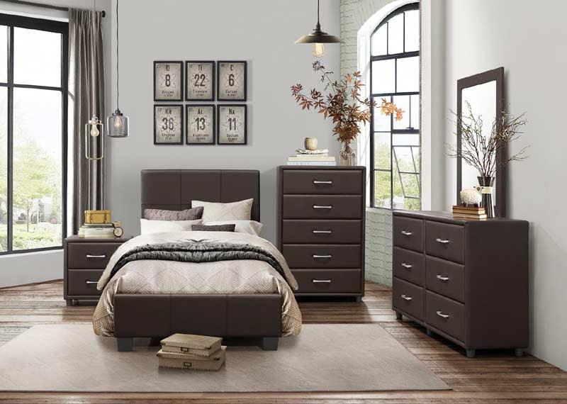 Homelegance - Lorenzi 3 Piece Full Size Bedroom Set - 2220Fdbr-1-3Set - ATL FURNITURE