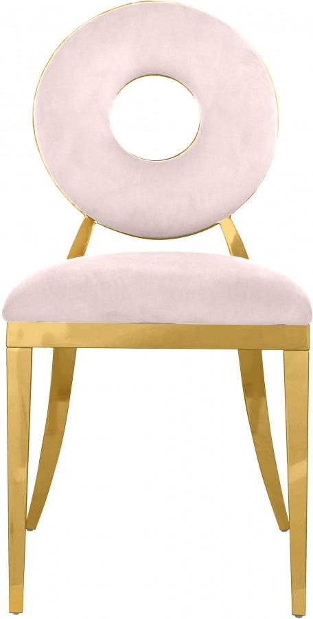 Carousel Velvet Dining Chair Set Of 2 In Pink - 858Pink-C - ATL FURNITURE