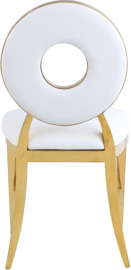 Carousel Faux Leather Dining Chair Set Of 2 In White - 858White-C - ATL FURNITURE