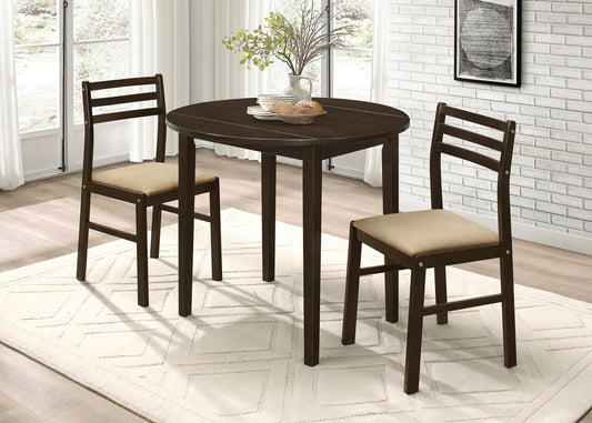 G130005 Casual Cappuccino Three-Piece Dining Set - ATL FURNITURE