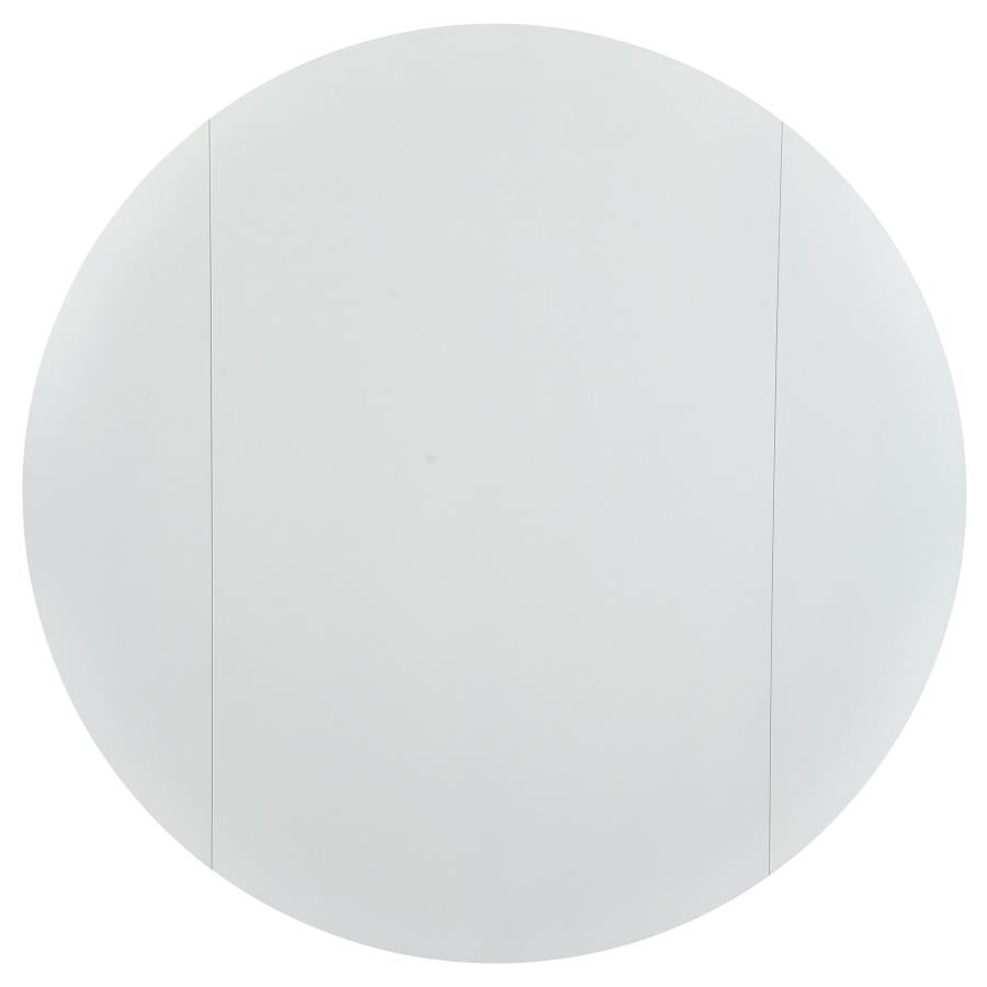 Bucknell 3-Piece Round Drop Leaf Dining Table Set White