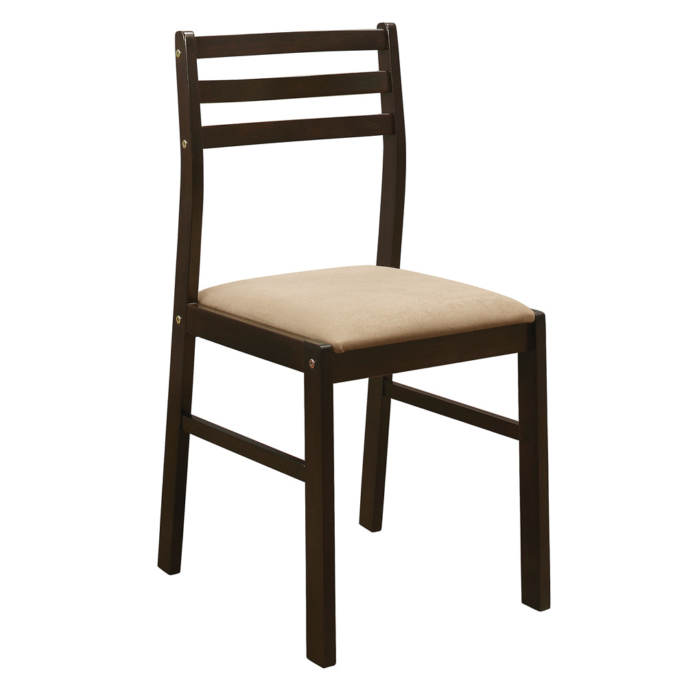 Bucknell 3-piece Round Drop Leaf Dining Table Set Cappuccino