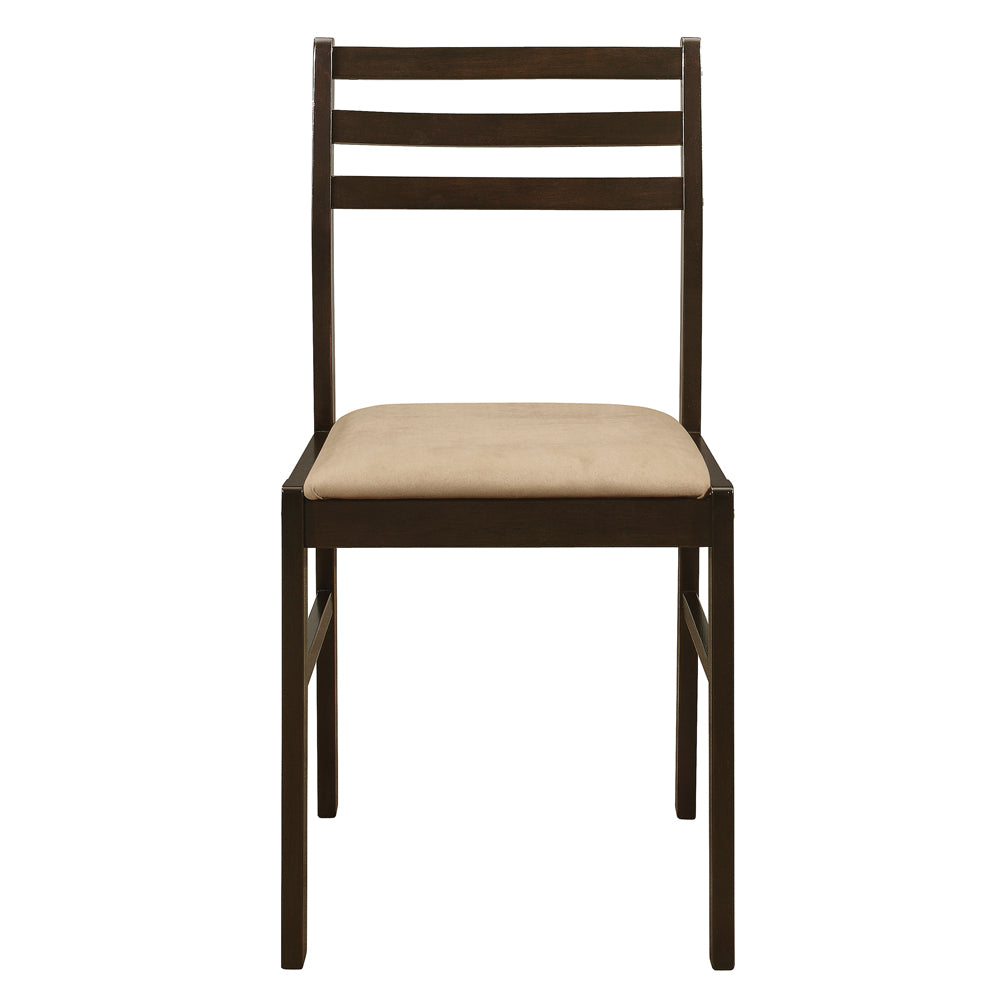 Bucknell 3-piece Round Drop Leaf Dining Table Set Cappuccino