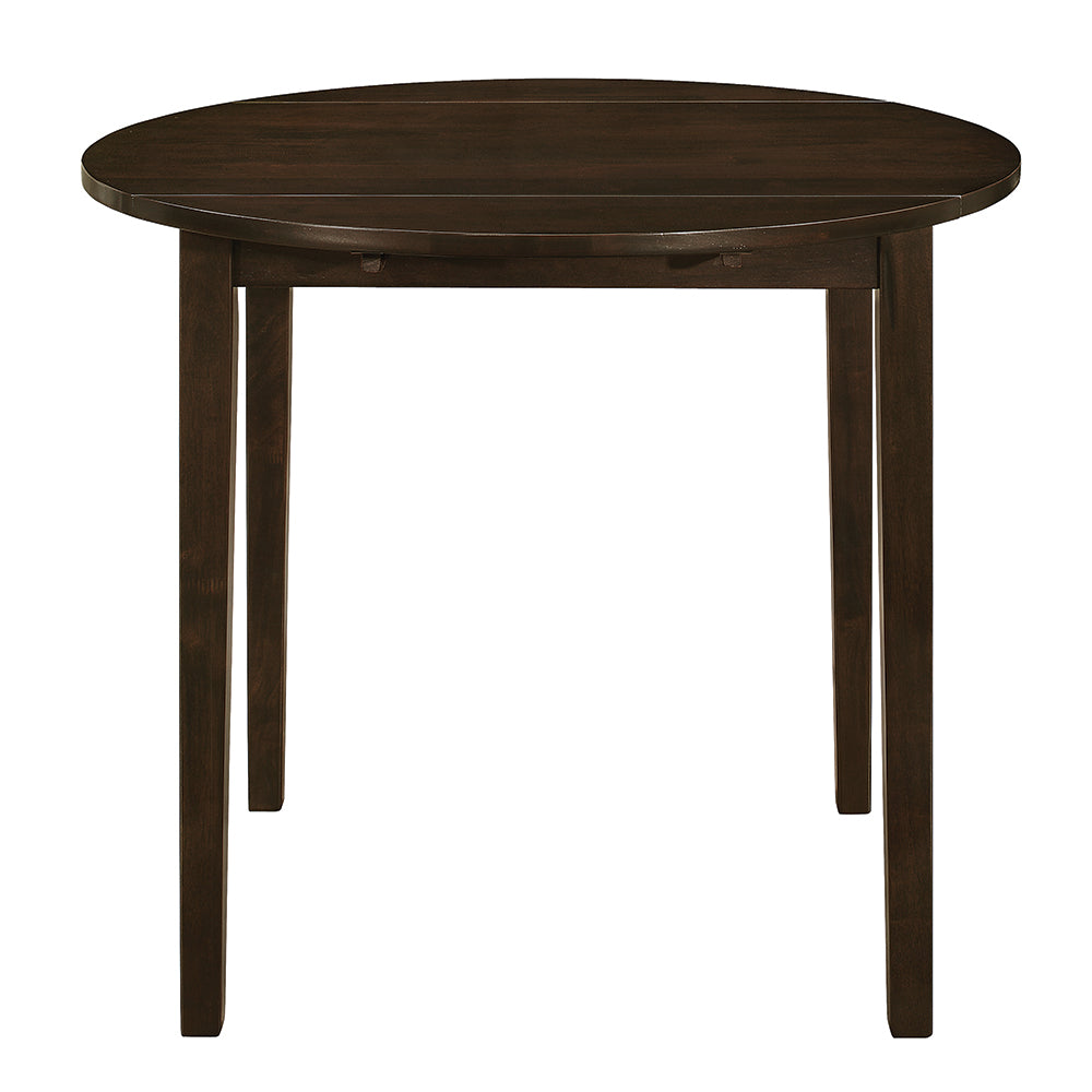 Bucknell 3-piece Round Drop Leaf Dining Table Set Cappuccino