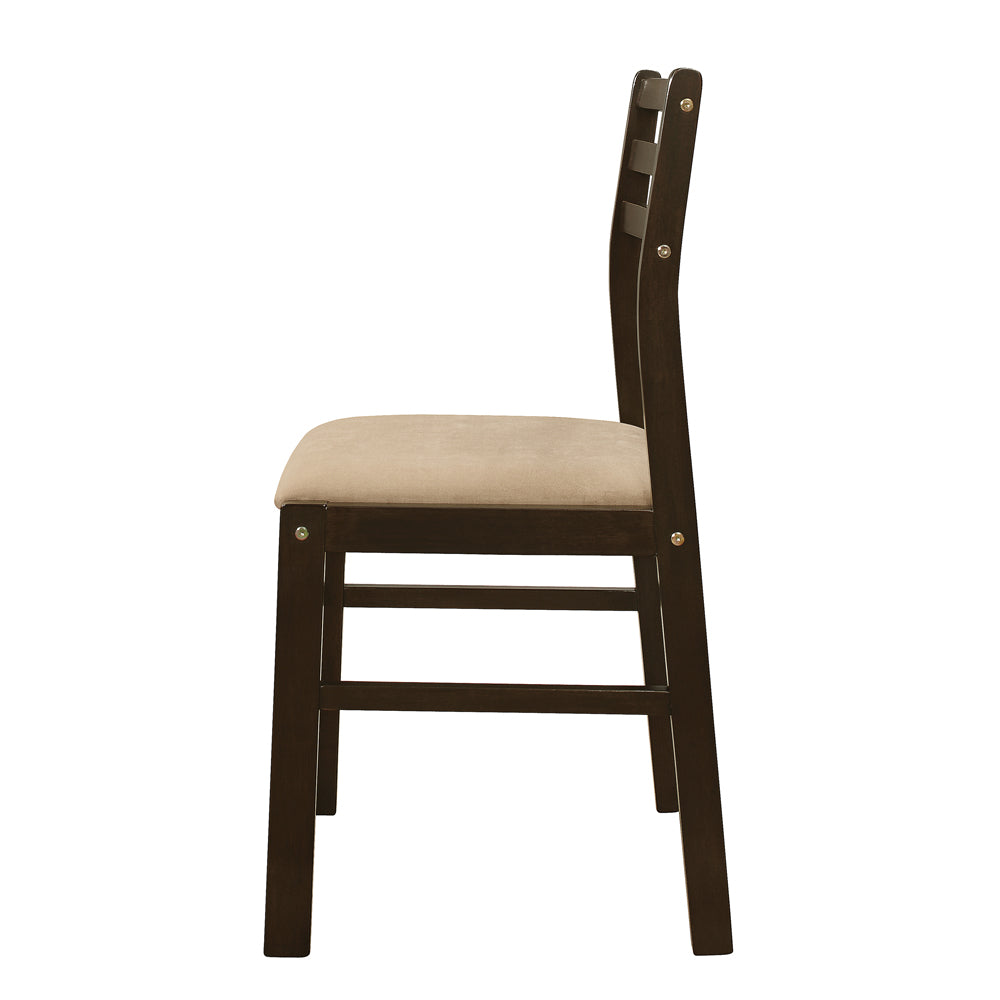 Bucknell 3-piece Round Drop Leaf Dining Table Set Cappuccino