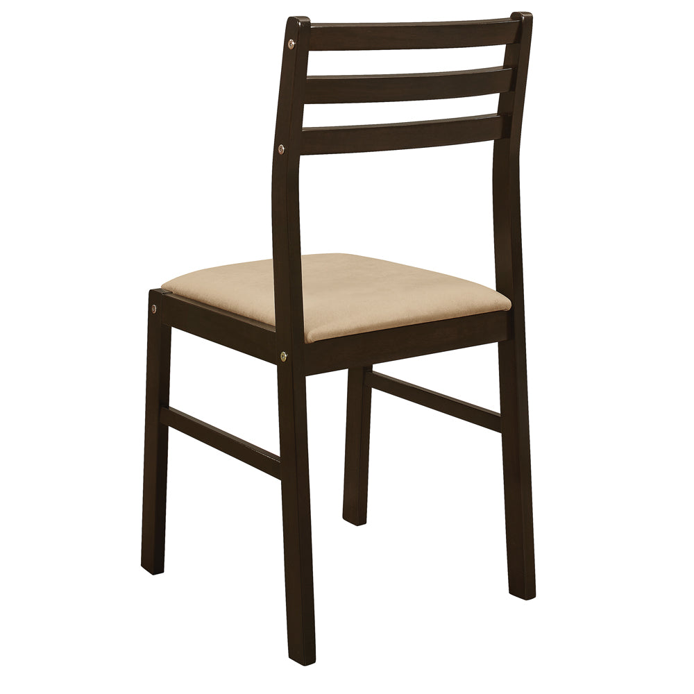 Bucknell 3-piece Round Drop Leaf Dining Table Set Cappuccino