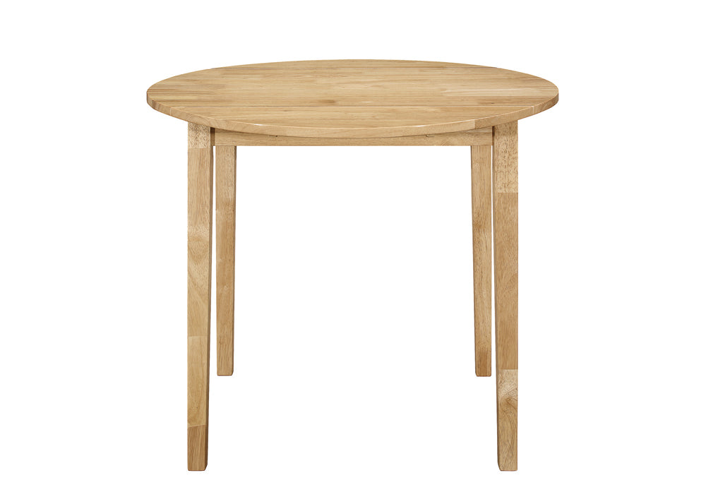 Bucknell 3-piece Round Drop Leaf Dining Table Set Natural
